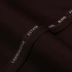 Plain-Maroon, Wool Blend, Estash Suiting Fabric