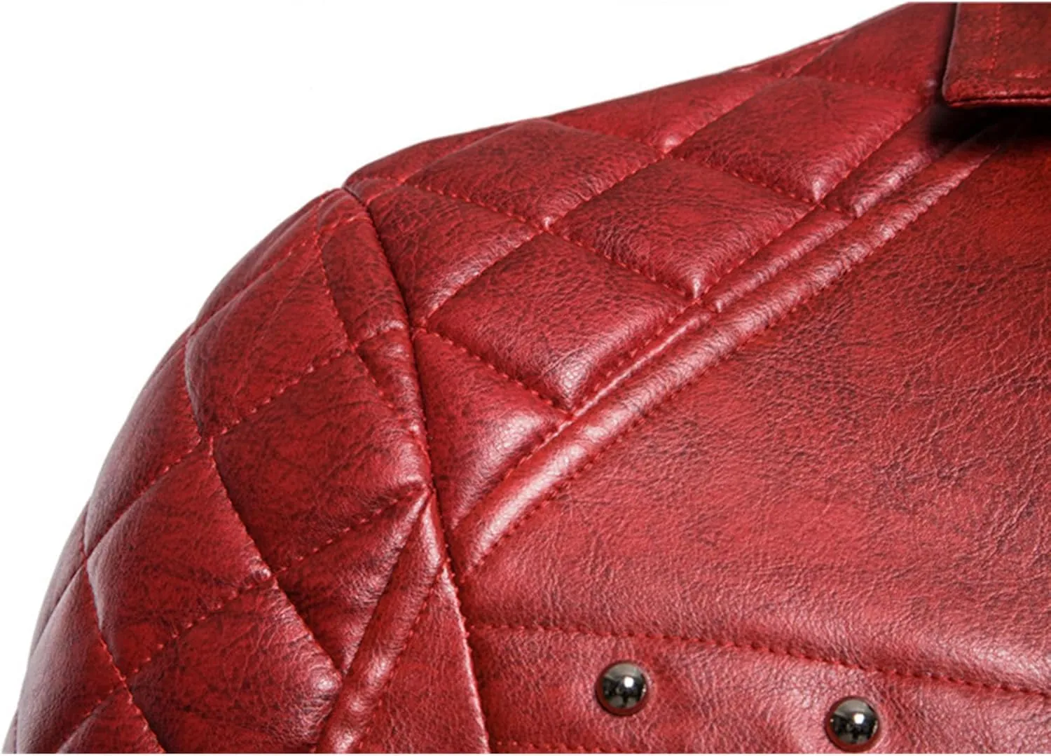 "Men's Removable Fur Collar Jacket Retro Leather Jacket Vintage Style Motorcycle Pocket Zipper Up Jacket "