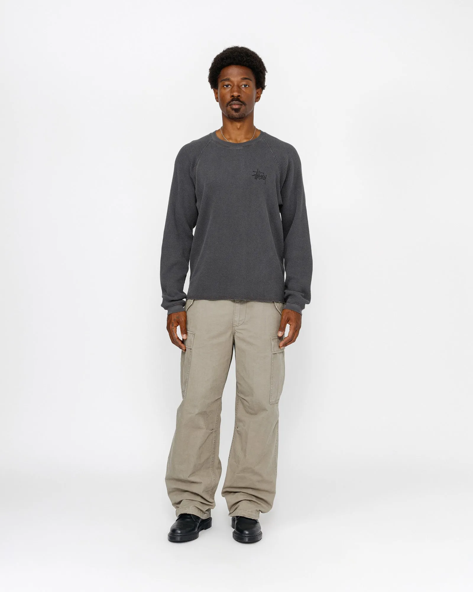 Optimized Title: Mens Classic Raglan Long Sleeve Thermal Shirt - Essential Basic Layer for Cool Weather