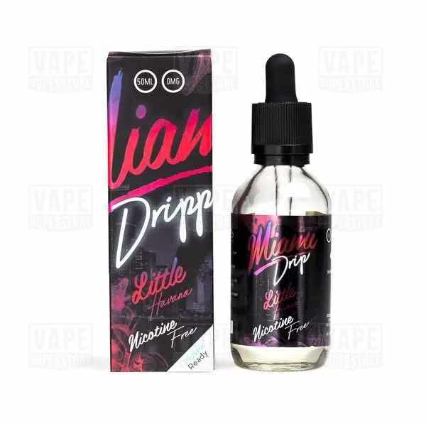 SALE!! Miami Drip Club E-Liquid - 50ml Short Fill 0mg   Free Nic Shot PRICE REDUCED!!