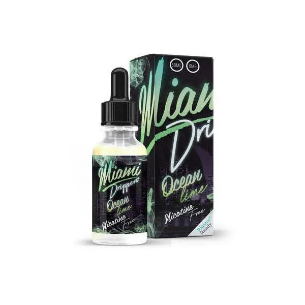 SALE!! Miami Drip Club E-Liquid - 50ml Short Fill 0mg   Free Nic Shot PRICE REDUCED!!