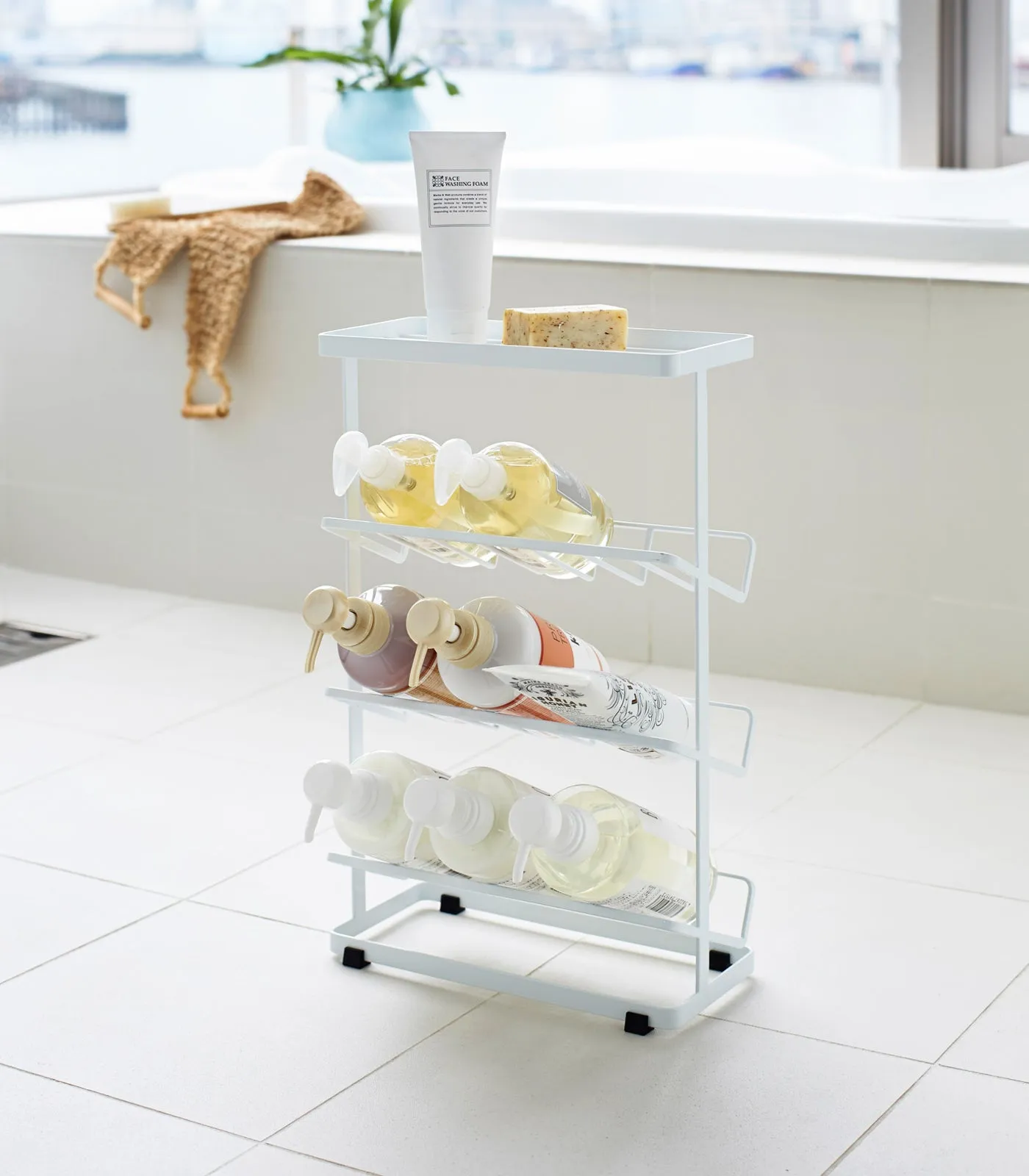 Shower Dispenser Caddy - Steel