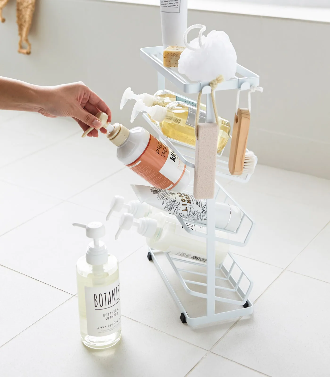 Shower Dispenser Caddy - Steel