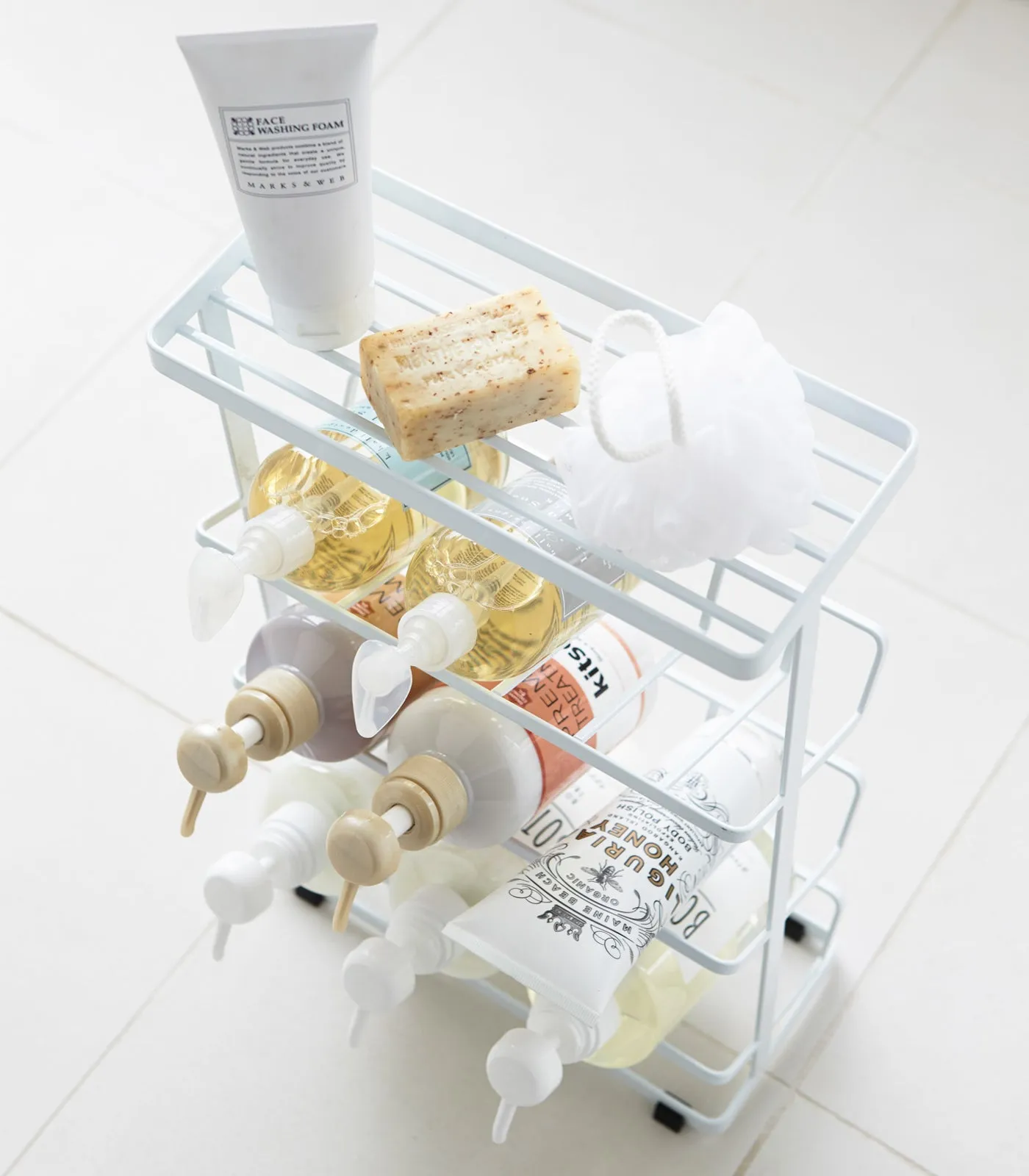 Shower Dispenser Caddy - Steel