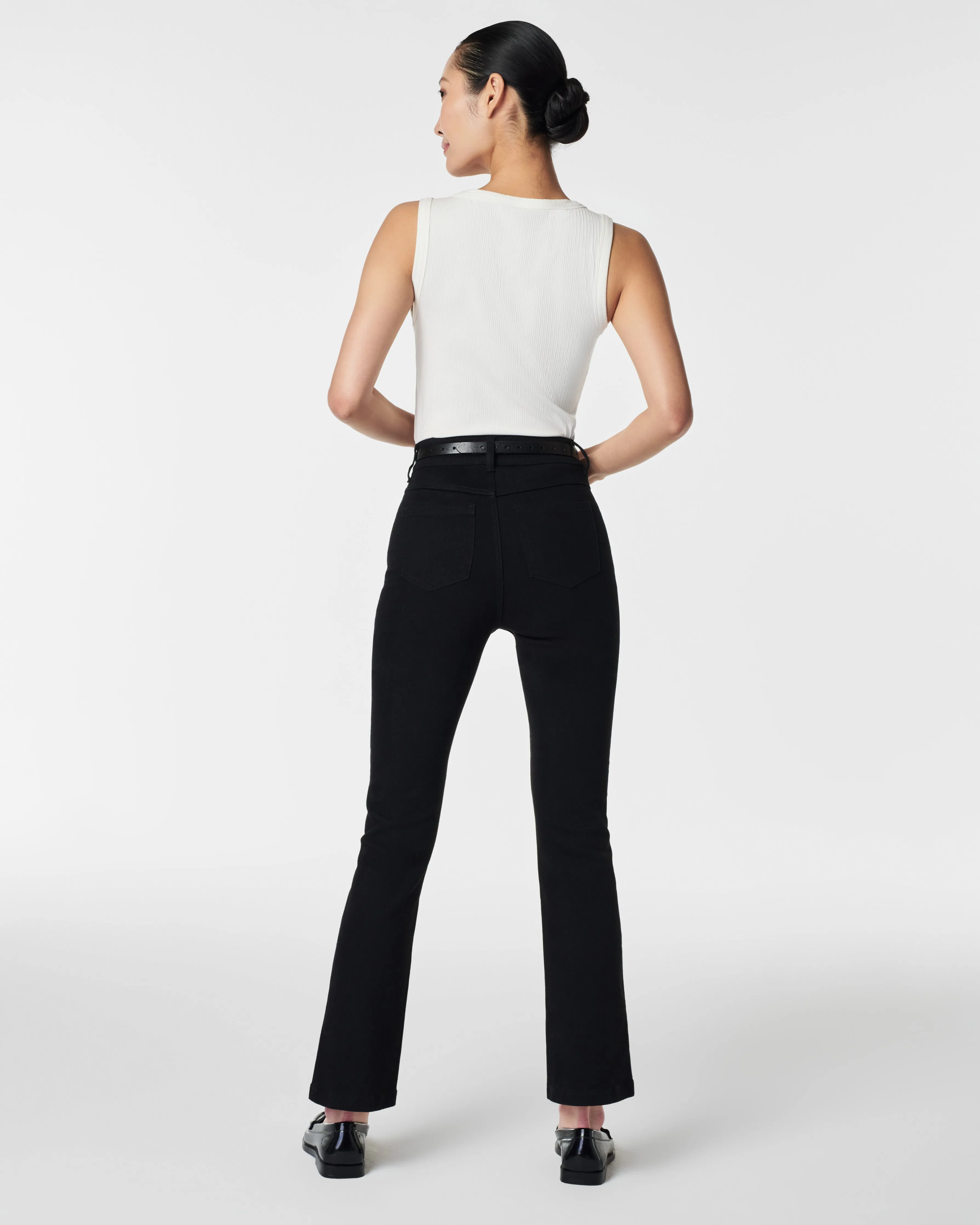 Stretch Rib Scoop Neck Tank