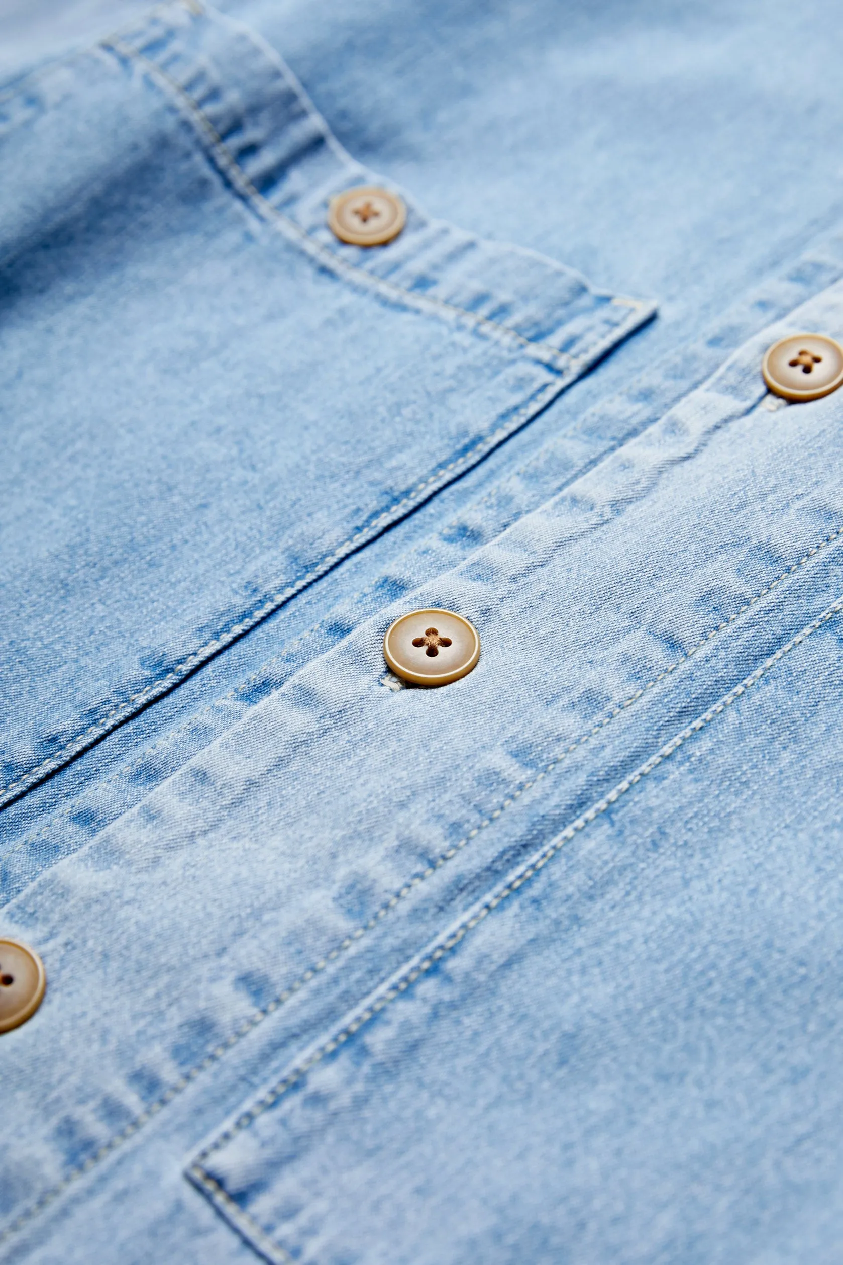 Taberna Denim Overshirt Multi Blue